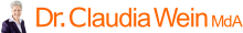 Internetseite von Dr. Claudia Wein logo